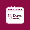 14 days maximum run-time